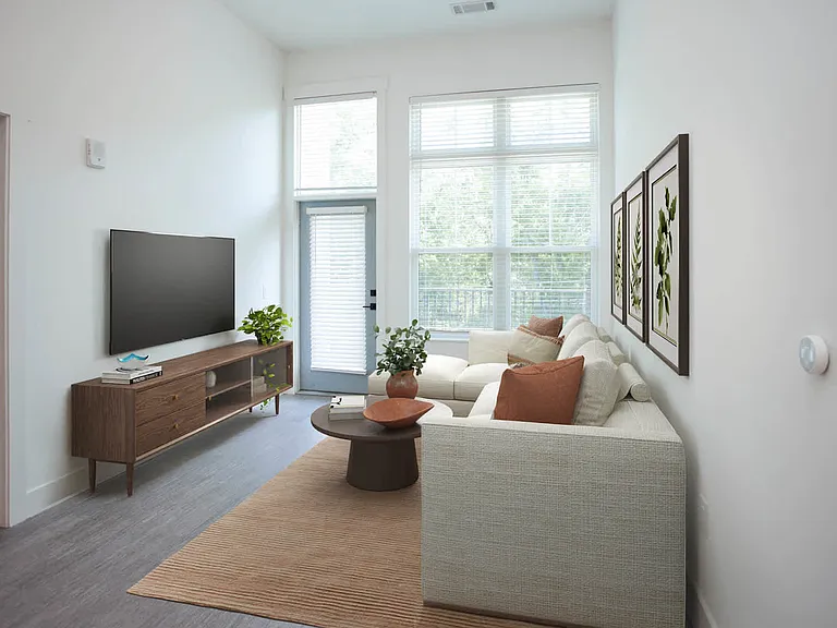 Living Room with Balcony and Hard Surface Flooring