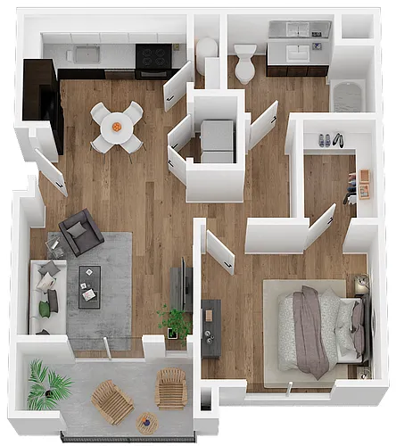 Floor plan 1X1