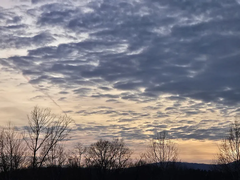 Scenic sunset views from the back of the house