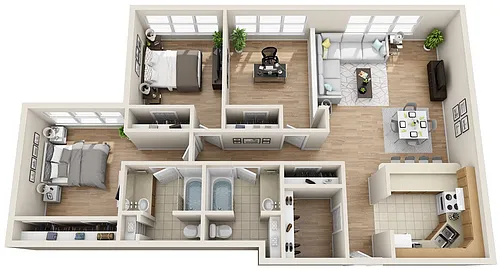 Floor plan The Lake Cliff