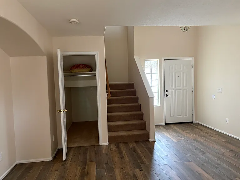 Entry with Cathedral Ceiling and Harry Potter Closet