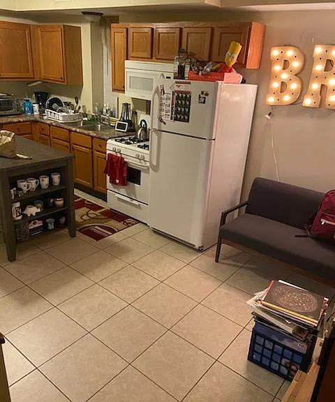 Kitchen view from the entrance.
