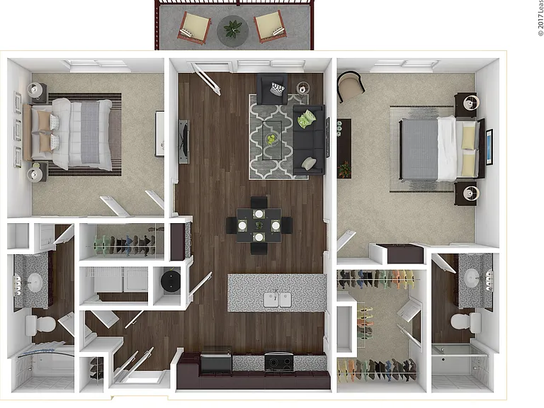 B1 3D Floor Plan B1 3D Floor Plan