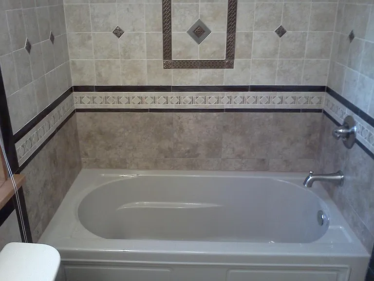 New bath downstairs.