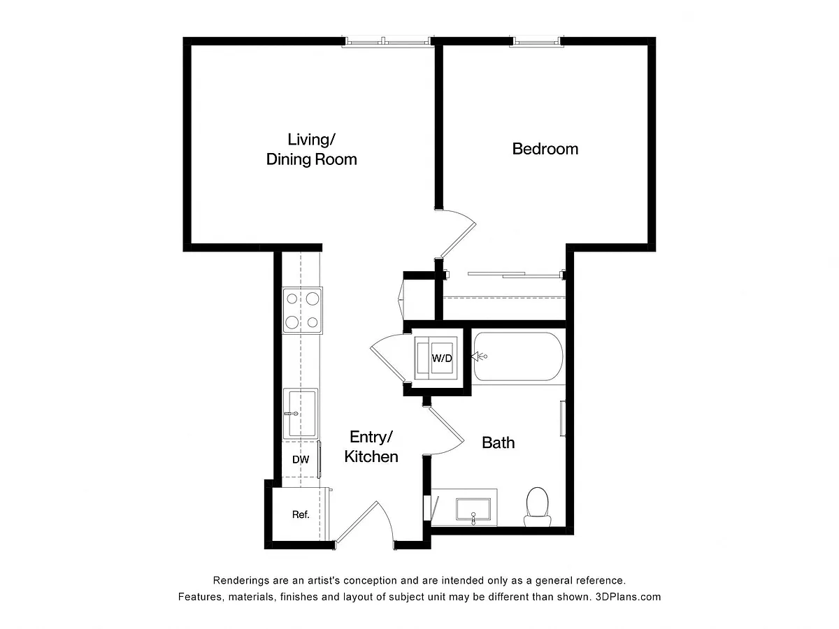 Floor plan B12B