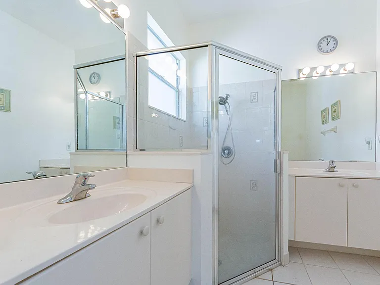 Master bathroom, double sinks