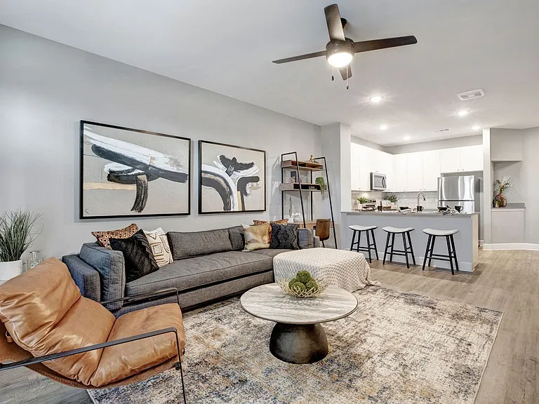 Kitchen and Living Room