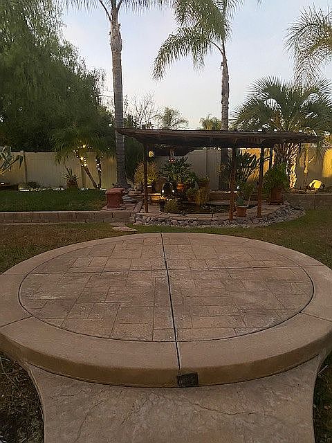 Backyard looking into Pond