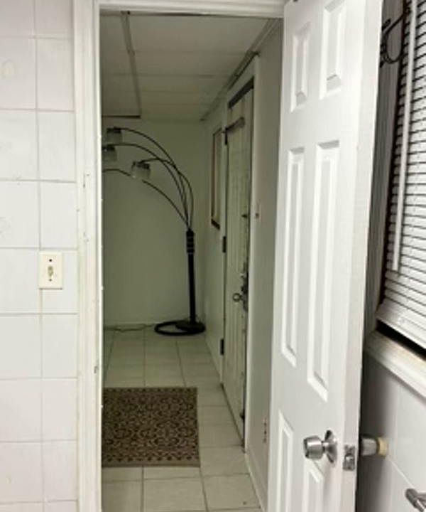 Looking out from bathroom