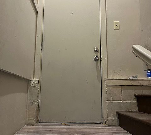 Entry door to unit (this open up into the backyard.)