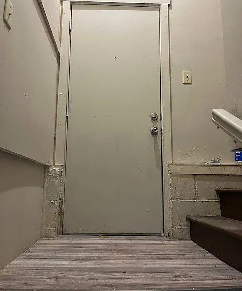 Entry door to unit (this open up into the backyard.)
