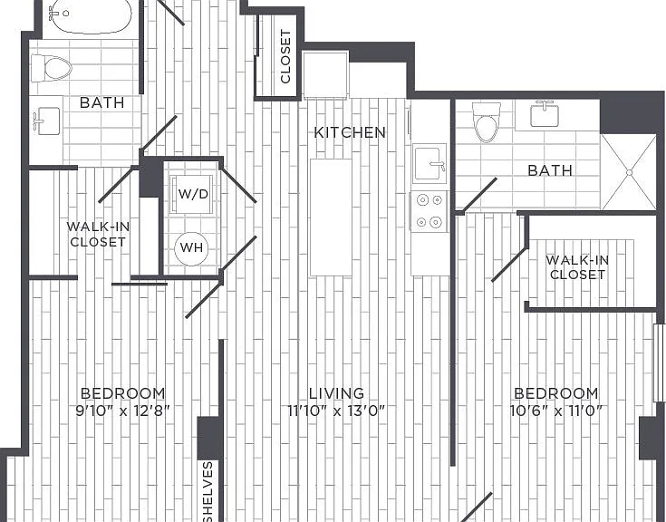 Urban Two Bedroom floor plan Sonnet