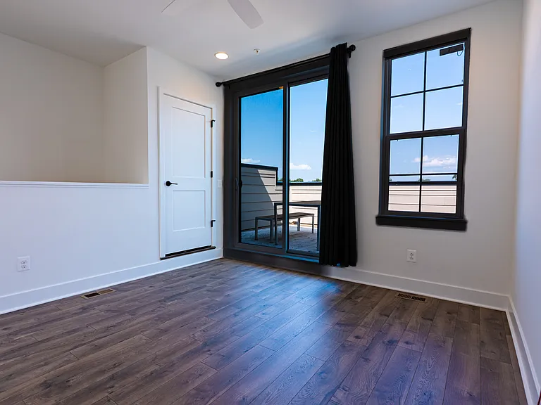 Fourth Floor - Loft, Bedroom or Office Space with Full Bath, Patio