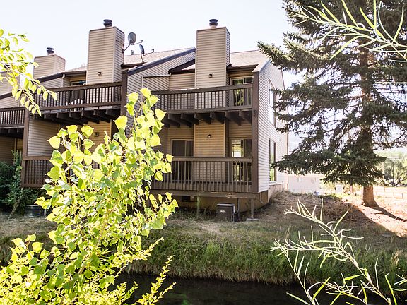 Rear of condo: Two decks ove