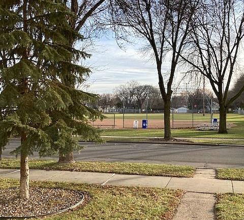 View of the park from the front porch.