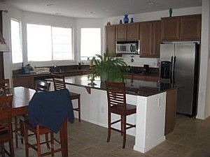 Kitchen with granite counters
