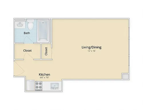 Floor plan Studio