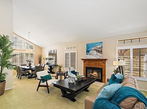 Open spacious living room and dining room