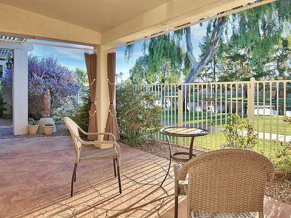 Tranquil covered patio