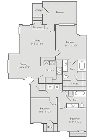 Floor plan P-C1