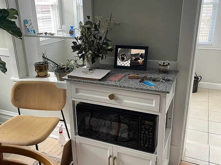 Bar cart / microwave stand included :-)