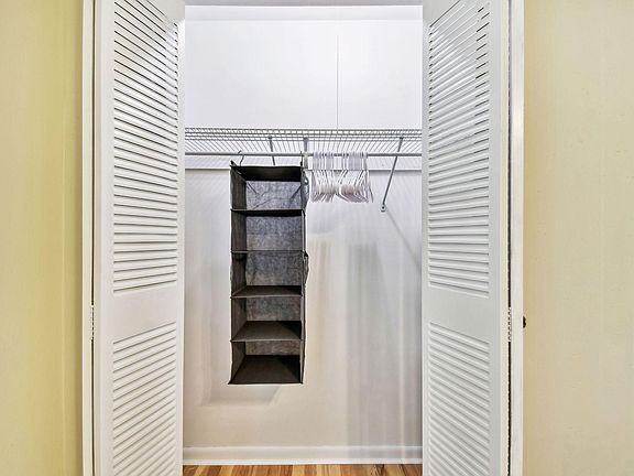 Large closet for all of your clothes and belongings.