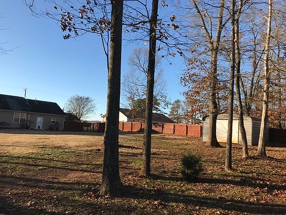 Backyard and detached garage