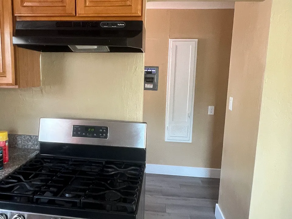 Kitchen and entrance to the Laundry Room area