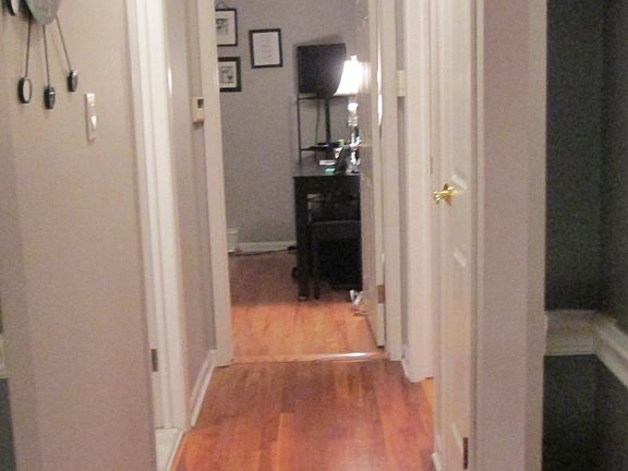 Hardwood floor throughout