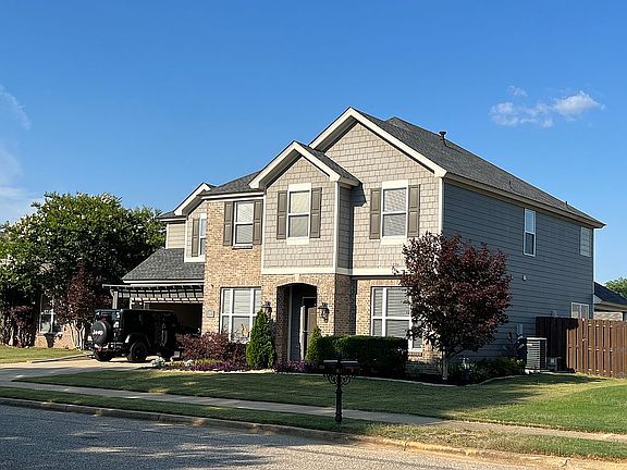 Manicured front lawn