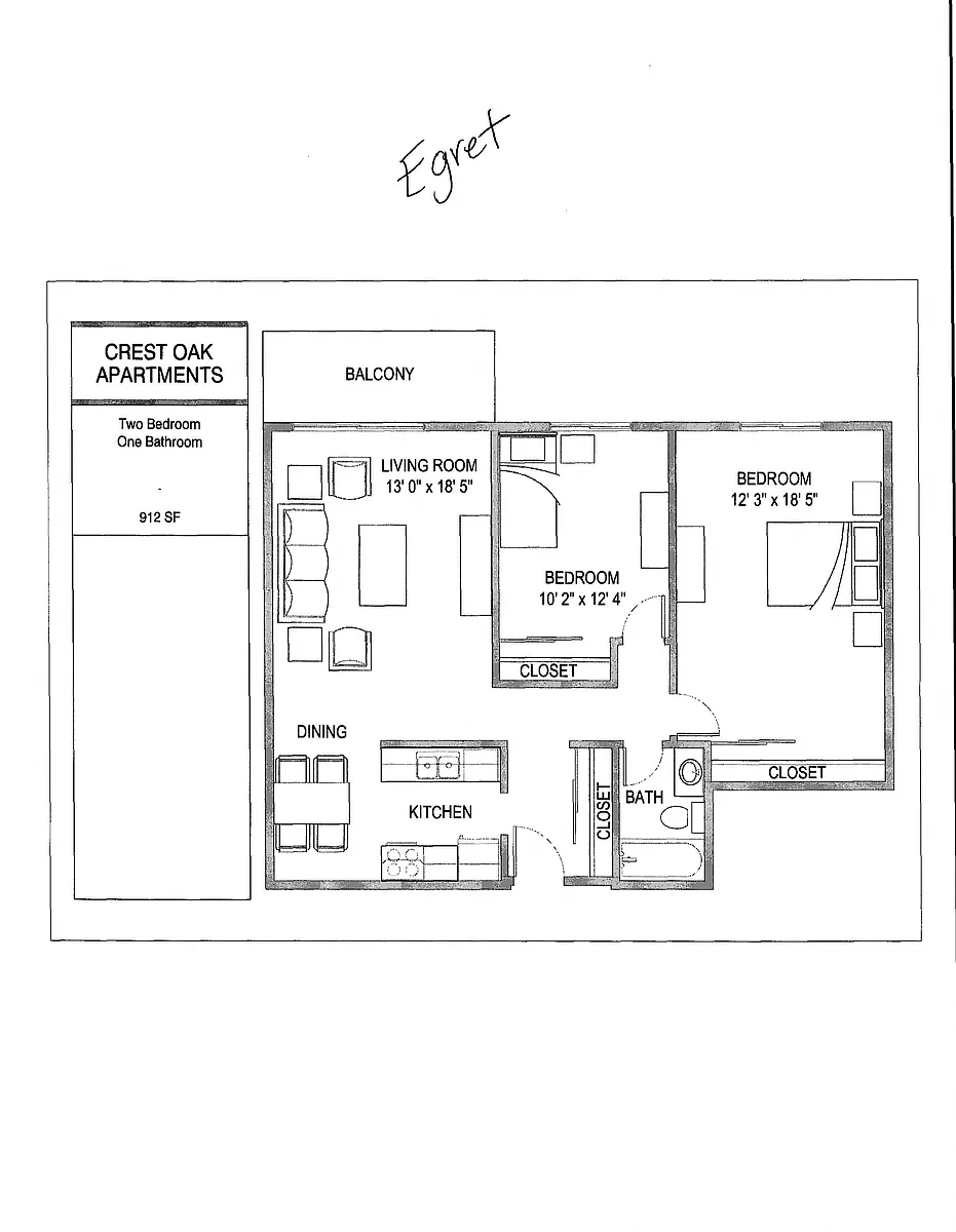 Floor plan Egret