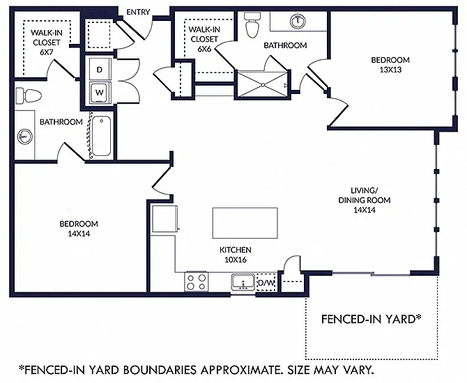 Floor plan Palo with Fenced-in Yard