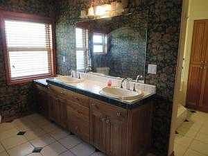 Master bathroom sinks.