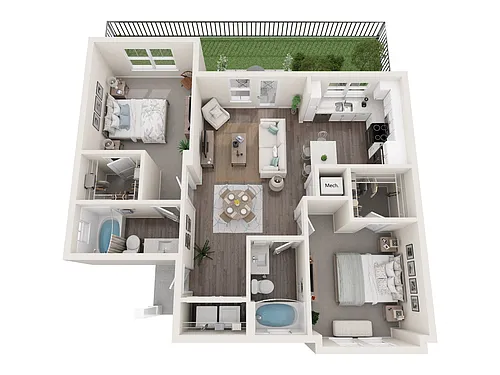 Floor plan 2X2