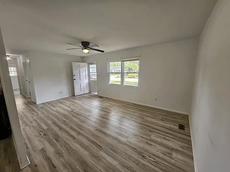 Living room, view from dining room