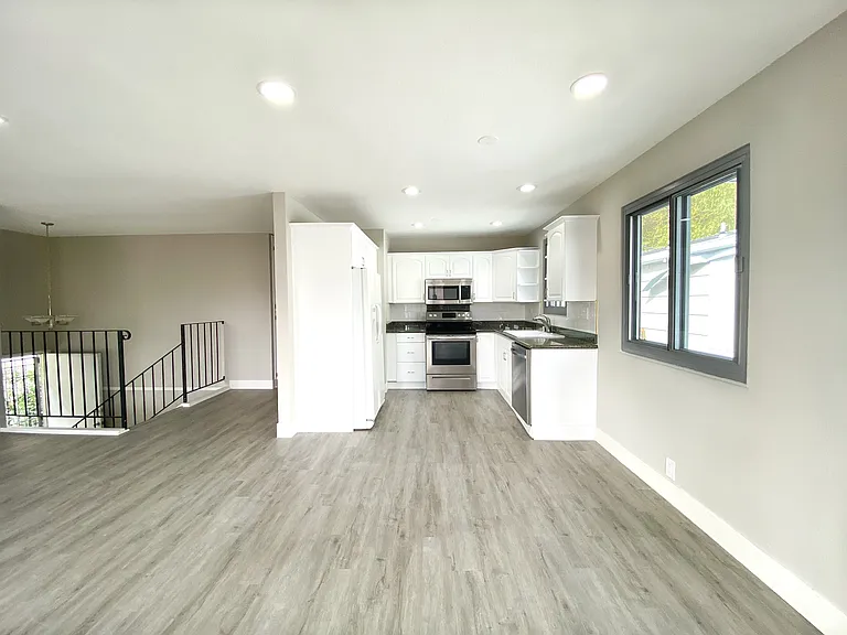 living room and kitchen