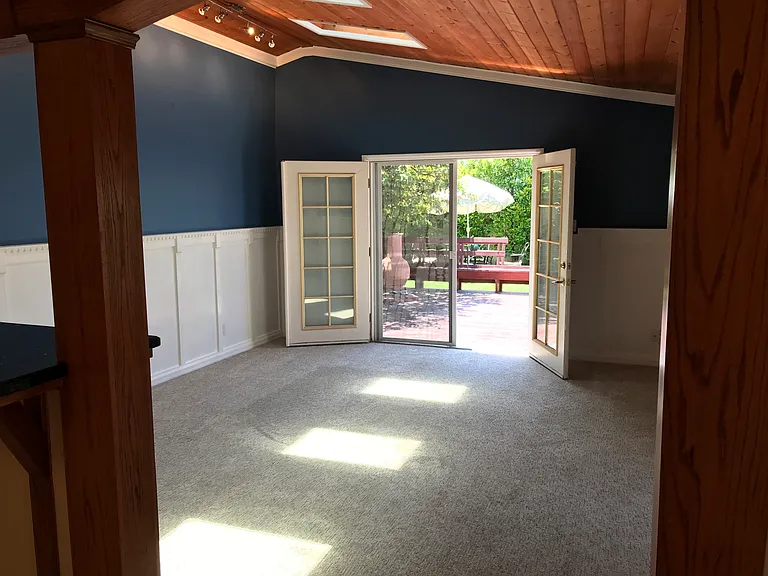 Closer view of family room.