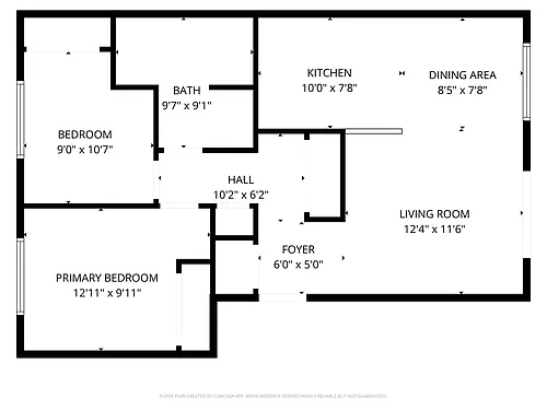 Floor plan Two Bedroom