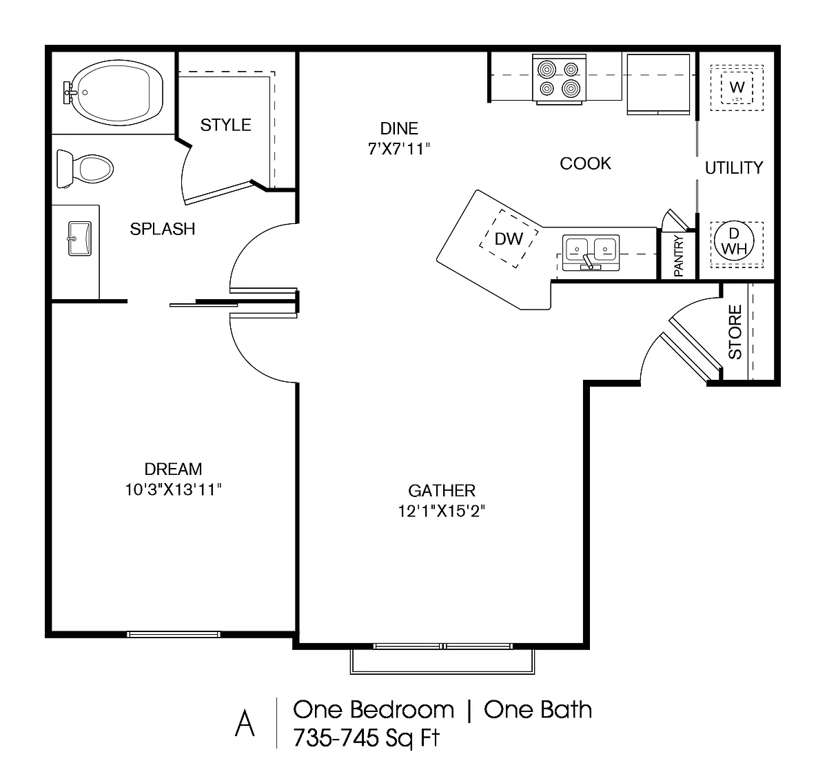 Floor plan MIL-A1