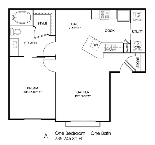 Floor plan MIL-A1