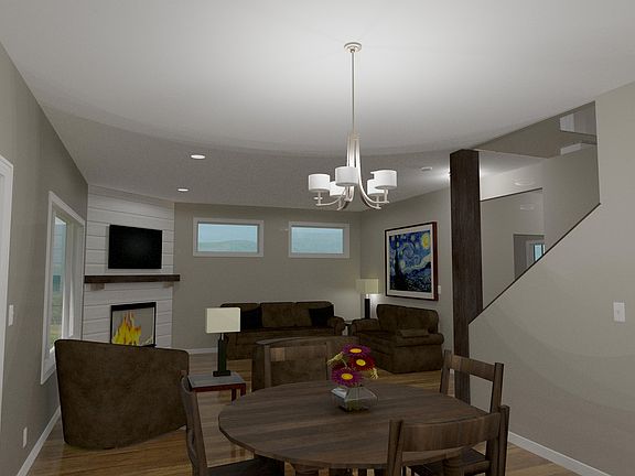 Casual dining room and living area
