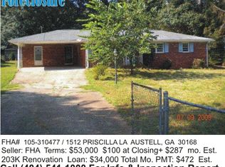 1512 Priscilla Ln, Austell, GA 30168