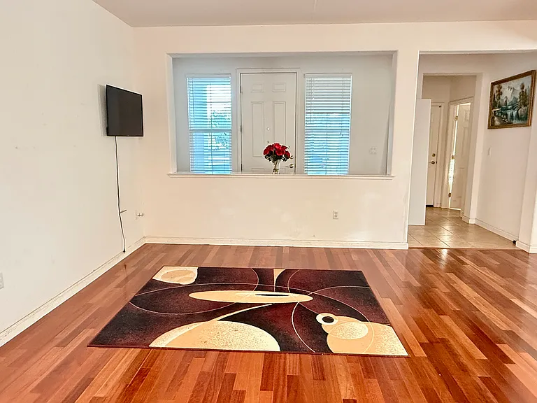 Living room with hardwood floors