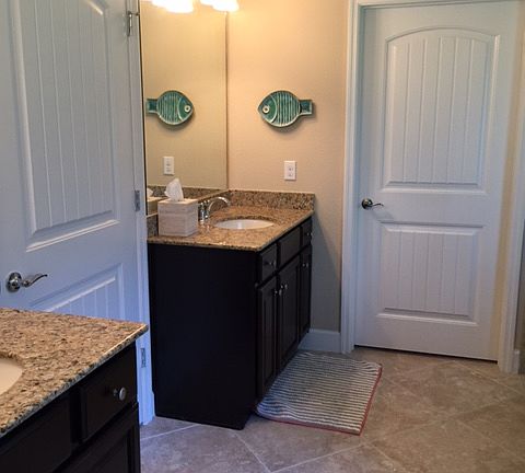 Master bath double sinks