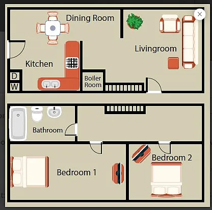 Floor plan B2 Townhome