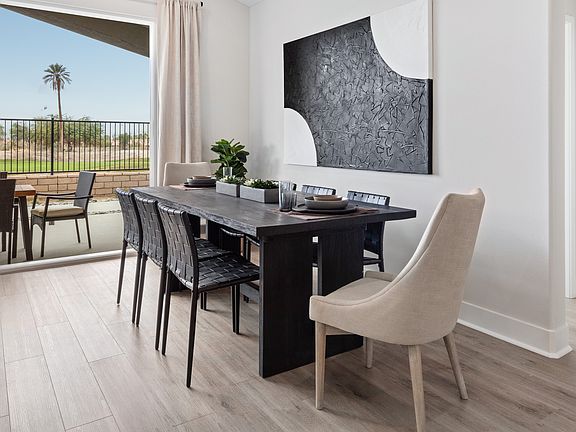 Cozy dining area with LVP flooring