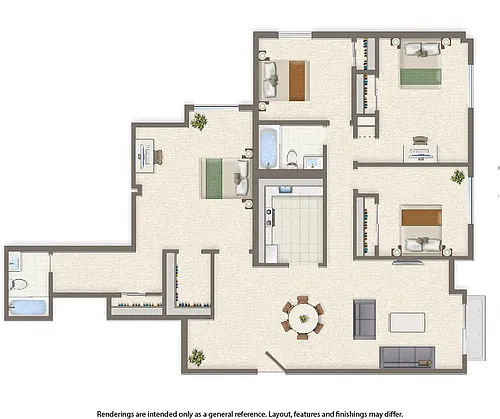 Floor plan Four Bedroom
