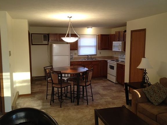 kitchen and living room