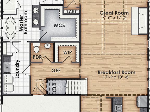 Bryan A - Main Floor Floor Plan