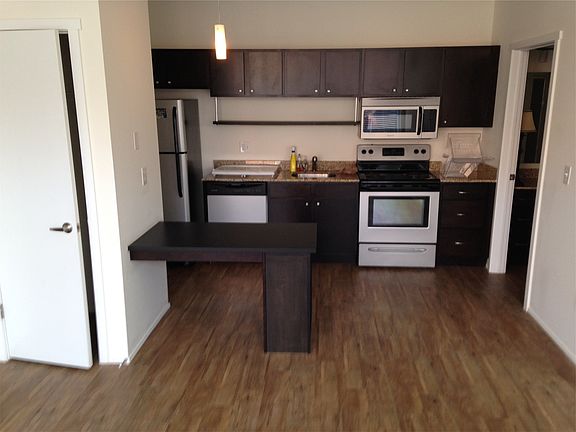 Kitchen, desk, living room closet